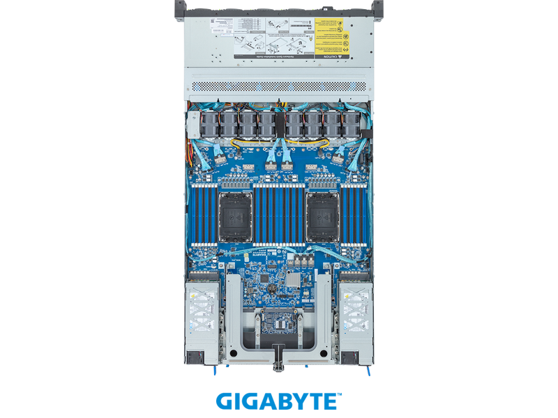 GIGABYTE 4th Gen Intel® Xeon® Scalable Server System - 1U DP 12-Bay SATA/SAS -