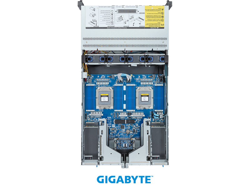 GIGABYTE Rack Server - AMD EPYC™ 9004 - 2U DP 16-Bay SATA/SAS -R283-Z92-AAD1