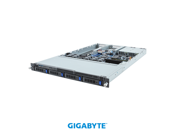 GIGABYTE |R133-C13-AAB1 Rack Server - AMD Ryzen™ 7000 - 1U UP 4-Bay SATA