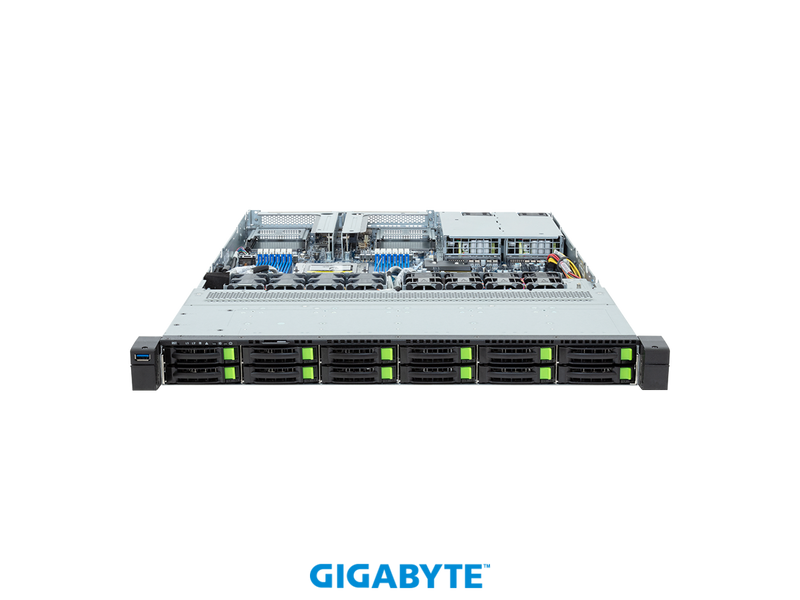 GIGABYTE R163-Z35-AAH1 Rack Server - AMD EPYC™ 9005/9004 - 1U UP 12-Bay Gen5