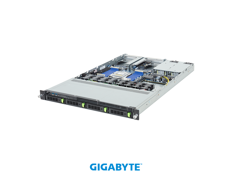 GIGABYTE R163-Z34-AAH1 Rack Server - AMD EPYC™ 9005/9004 - 1U UP 4-Bay Gen5