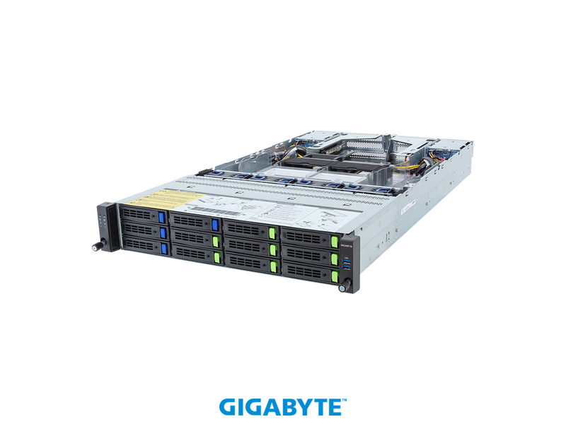 GIGABYTE R283-Z97-AAF1 Rack Server - AMD EPYC™ 9005/9004 - 2U DP 12+4-Bay Gen5