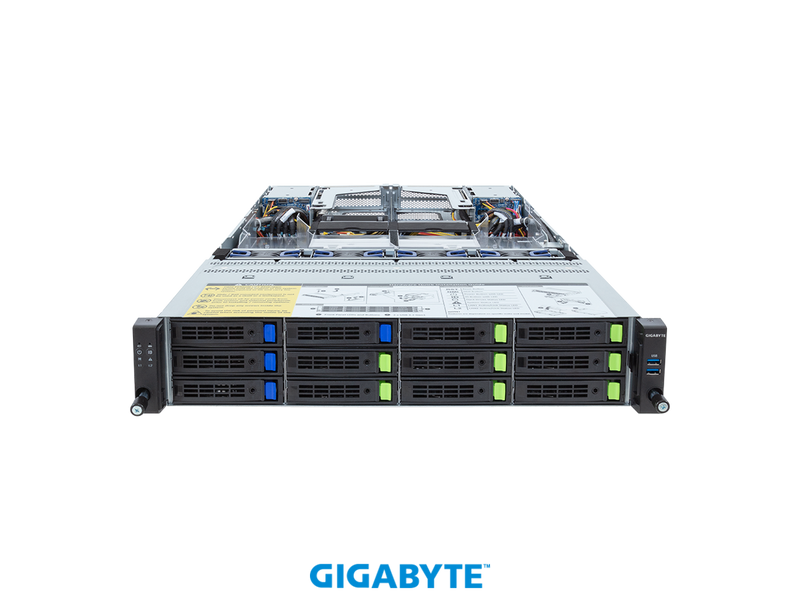 GIGABYTE R283-Z97-AAF1 Rack Server - AMD EPYC™ 9005/9004 - 2U DP 12+4-Bay Gen5