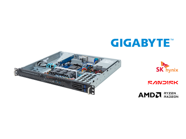 GIGABYTE R113-C10-AA01-L1 Server Full System, AMD EPYC 4464P,