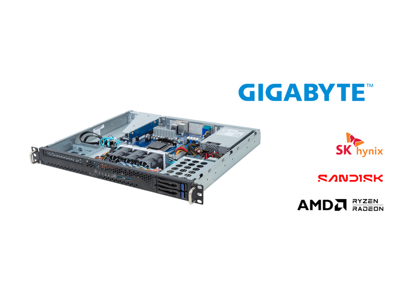 GIGABYTE R113-C10-AA01-L1 Server Full System, AMD EPYC 4464P,