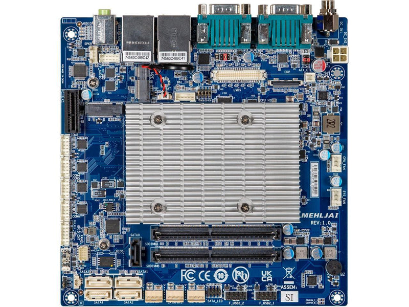 GIGAIPC mITX-6412A Mini-ITX Embedded Motherboard with Intel J6412 Processor,