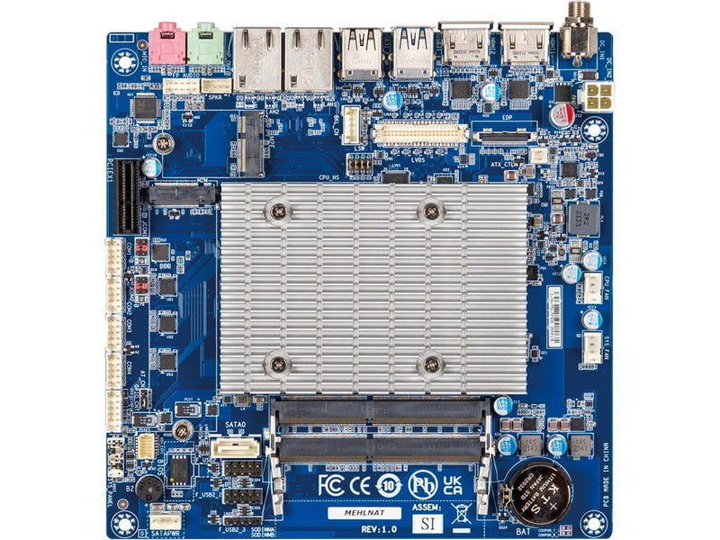 GIGAIPC iTXL-6412A Thin Mini-ITX Embedded Motherboard with Intel Celeron J6412