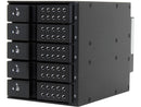 iStarUSA BPN-DE350SS-BLACK 3x5.25" to 5x3.5" SAS/SATA 6.0 Gb/s Trayless Hot-Swap