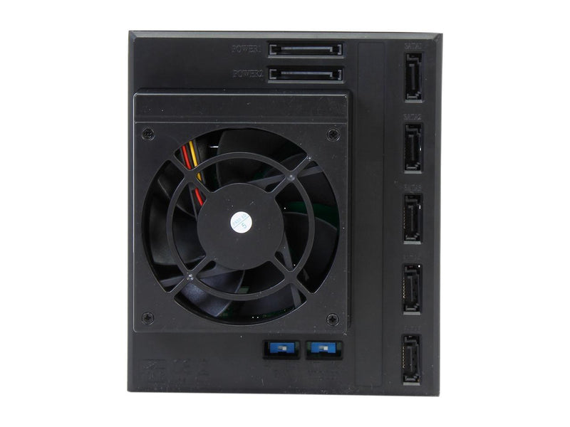 iStarUSA BPN-DE350SS-BLACK 3x5.25" to 5x3.5" SAS/SATA 6.0 Gb/s Trayless Hot-Swap