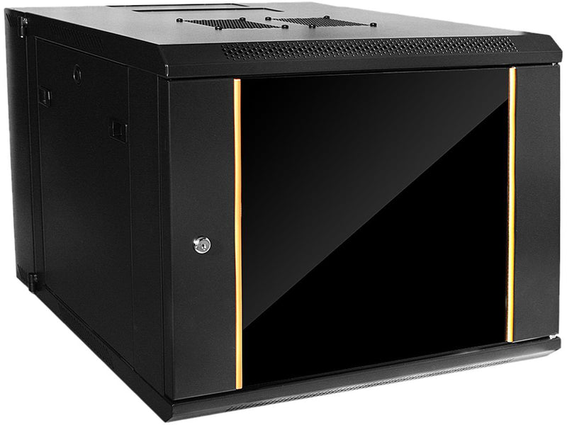 iStarUSA Accessory WMZ-955 9U Swing-Out Wallmount Cabinet Brown Box