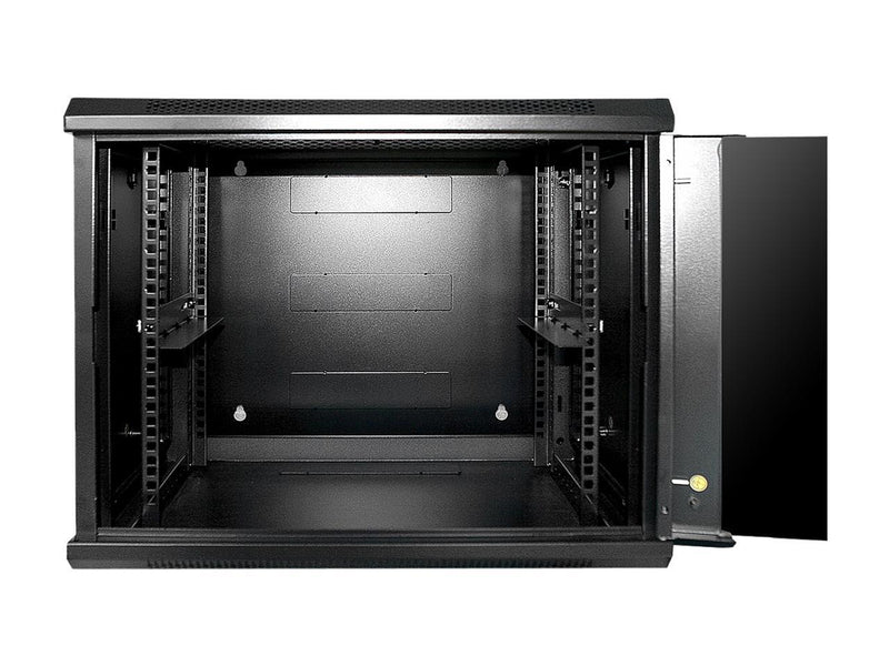 iStarUSA Accessory WMZ-955 9U Swing-Out Wallmount Cabinet Brown Box