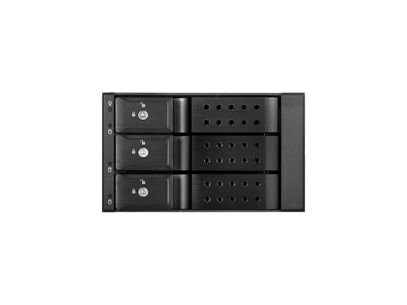 iStarUSA BPN-DE230HD-BLACK Trayless 2 x 5.25" to 3 x 3.5" 12Gb/s HDD Hot-swap