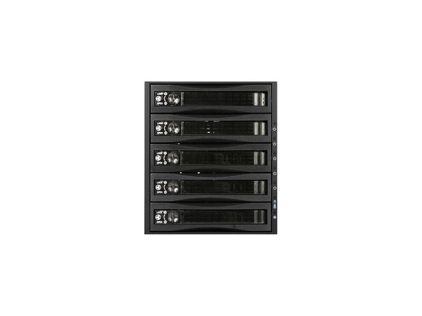 iStarUSA BPU-350HD-BPL 3 x 5.25" to 5 x 3.5" 2.5" 12Gb/s HDD SSD Hot-swap Rack