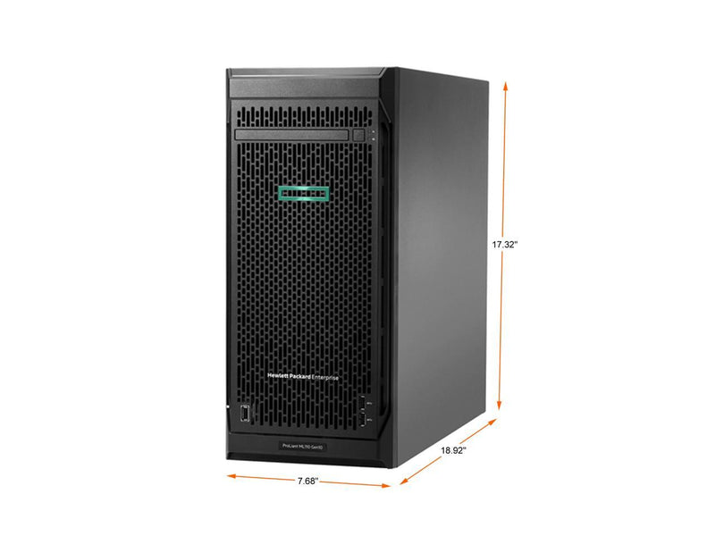 HPE ProLiant ML110 G10 4.5U Tower Server - 1 x Intel Xeon Silver 4210R 2.40 GHz