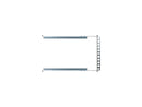 RackSolutions 1U Universal Rail with 24" Depth and Wirebar - Adjustable Mounting