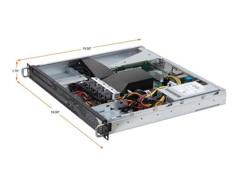 Asrock Rack 1U2LW-X570 1U Rackmount Server Barebone 2 Bays Single Socket AM4 PGA