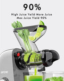 SiFENE Cold Press Juicer Machine Dual Feed Chute Slow Masticating Juicer - GRAY Like New