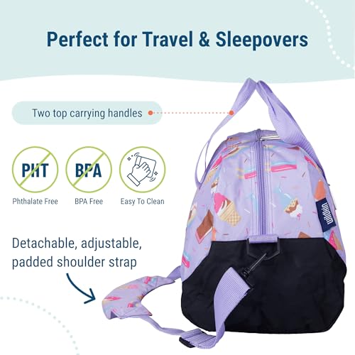 25707 WILDKIN KIDS OVERNIGHTER DUFFEL BAG - CARRY-ON, SWEET DREAMS - Brand New