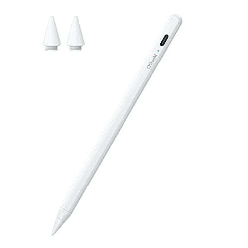 QGeeM Stylus Pen iPad Palm Rejection 2018-2020 Apple Pro 11/12.9" I706 - White Like New