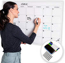 Large Dry Erase Laminated Wall Calendar 24” Inch by 36” Inch Size - Brand New