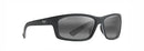 MAUI JIM UNISEX KANAIO COAST - MATTE SOFT BLACK/WHITE/BLUE - Like New