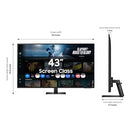 Samsung 43” Smart Monitor M7 (M70F) 4K UHD Samsung Vision AI LS43FM700UNXZA - Like New