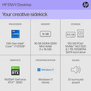 HP Envy Desktop PC i7-13700F 16GB 512GB SSD + 1TB HDD RTX 3050 TE01-4050 - Black - Like New