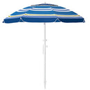 Bumblr 6.5ft Beach Umbrella with Sand Anchor B09164P4H4 - Blue Green - Brand New
