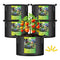IPOWER 5-PACK 20 GALLON PLANT GROW BAGS THICKENED NONWOVEN FABRIC POTS BLACK - Brand New