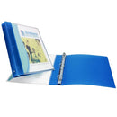 AVERY FLEXIBLE VIEW 3 RING BINDER 1 INCH ROUND RINGS 1 COUNT - BLUE - Brand New