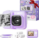 TYPONOS INSTANT PRINT KIDS CAMERA 1080P HD VIDEO DIGITAL CAMERA - VIOLET - Like New
