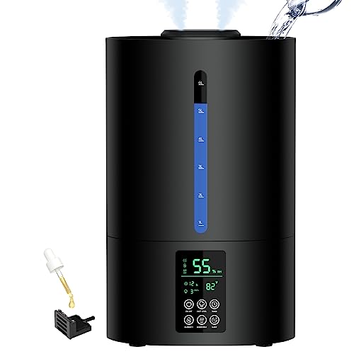 COOLFIQU 6L HUMIDIFIERS FOR BEDROOM LARGE ROOM HOME, MIST TOP - Scratch & Dent