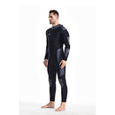 ZCCO MEN'S 5MM NEOPRENE WETSUIT ULTRA STRETCH FULL BODY DIVING - BLACK/GRAY - Brand New