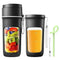 ELECHELF 12 OZ MATTE BLACK PORTABLE BLENDER, AUTO SHUT OFF, SINGLE SERVE - BLACK - Like New