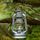FEUERHAND BABY SPECIAL 276 KEROSENE FUEL LANTERN, UNPAINTED, 10 INCHES - SILVER - Like New