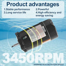 MEZOO UST1152 1 1/2-Horsepower Pool Pump Motor 1.5HP 115/230V - BLACK - Like New