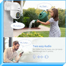 HISEEU 2K 3MP PTZ SECURITY CAMERA OUTDOOR WIFI CAMERA - WHITE - Like New