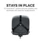 FELLOWES PROFESSIONAL SERIES BACK SUPPORT, BLACK (8037601) - BLACK - Like New