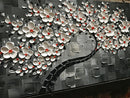 Tyed Art-24x48inch Flowers Contemporary Art Oil Painting Abstract White Flowers - Brand New
