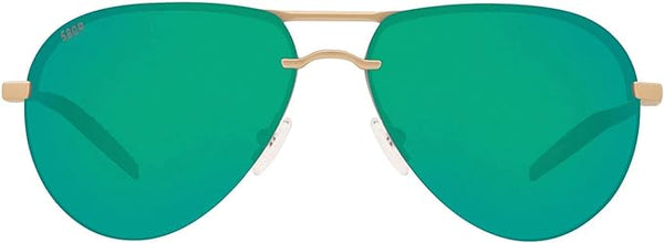 Costa Del Mar HLO-243-OGMP Helo Sunglasses 06S6006 - Green Lens Gold Frame Like New