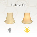 Royal Designs, Inc. Flare Bottom Square Bell Lamp Shade 4 x 10 x 8.5 Gold BS-702 - Brand New