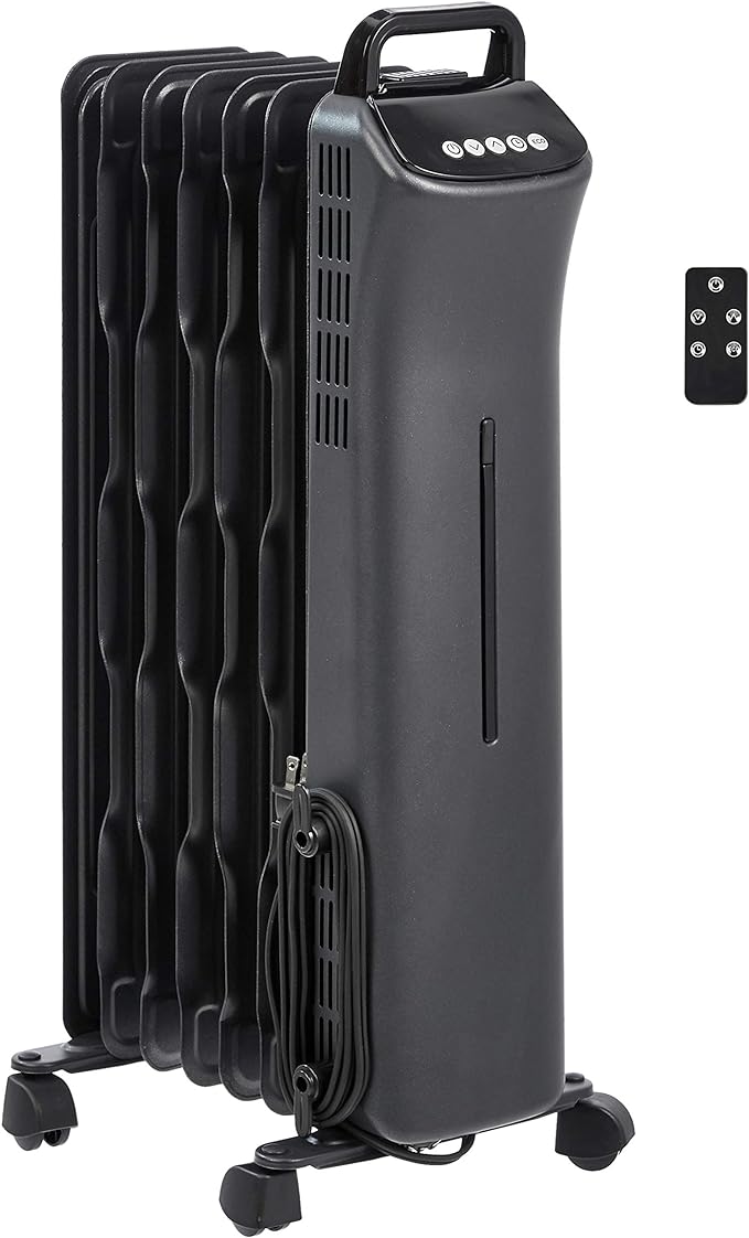 Digital Radiator Amazon Basics Portable Digital Radiator Heater 7 Wavy Fins - Scratch ...