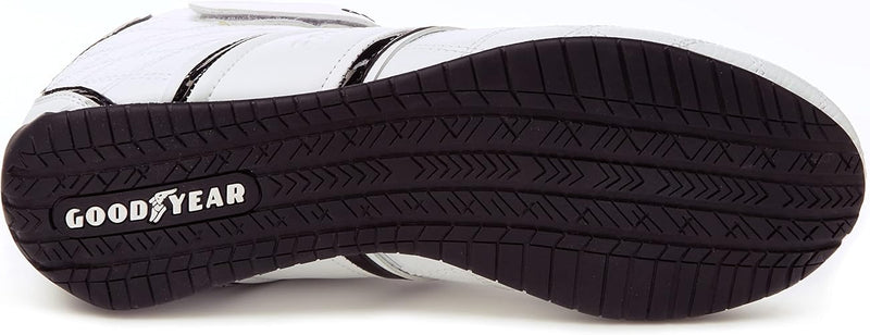 GOODYEAR MENS CLUTCH RACER SNEAKER - SIZE: MEN 11 - WHITE/BLACK - Brand New