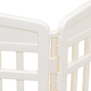 AMAZON BASICS ROUND DOG Playpen Pet Exercise Pen with Door 24" 6 PANEL - BEIGE - Like New