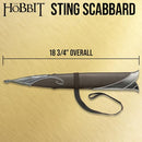 United Cutlery B00A27OQ2Y The Hobbit Replica Sting Sword Scabbard - Black - Brand New