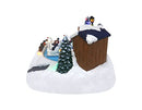 TOP TREASURES CHRISTMAS SHOP WITH MOVING SWANS - ANIMATED LIGHTED, MULTICOLOR - Like New