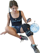 The Coldest Water - Knee Ice Pack with Air Compression - Reusable Wrap - Black - Like New