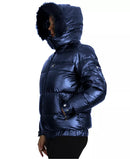 GALAXY BY HARVIC WOMEN'S ZIP HEAVYWEIGHT BUBBLE JACKET, NAVY, MEDIUM, SPL-2400NV - Brand New