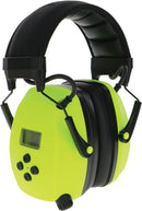 Safety Works Professional Digital Bluetooth MP3/AM/FM Stereo Ear Muffs - GREEN Like New