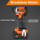 PARRIOR 20V CORDLESS ELECTRIC SCREWDRIVER GUN MAX 260NM TORQUE IW260 - Like New